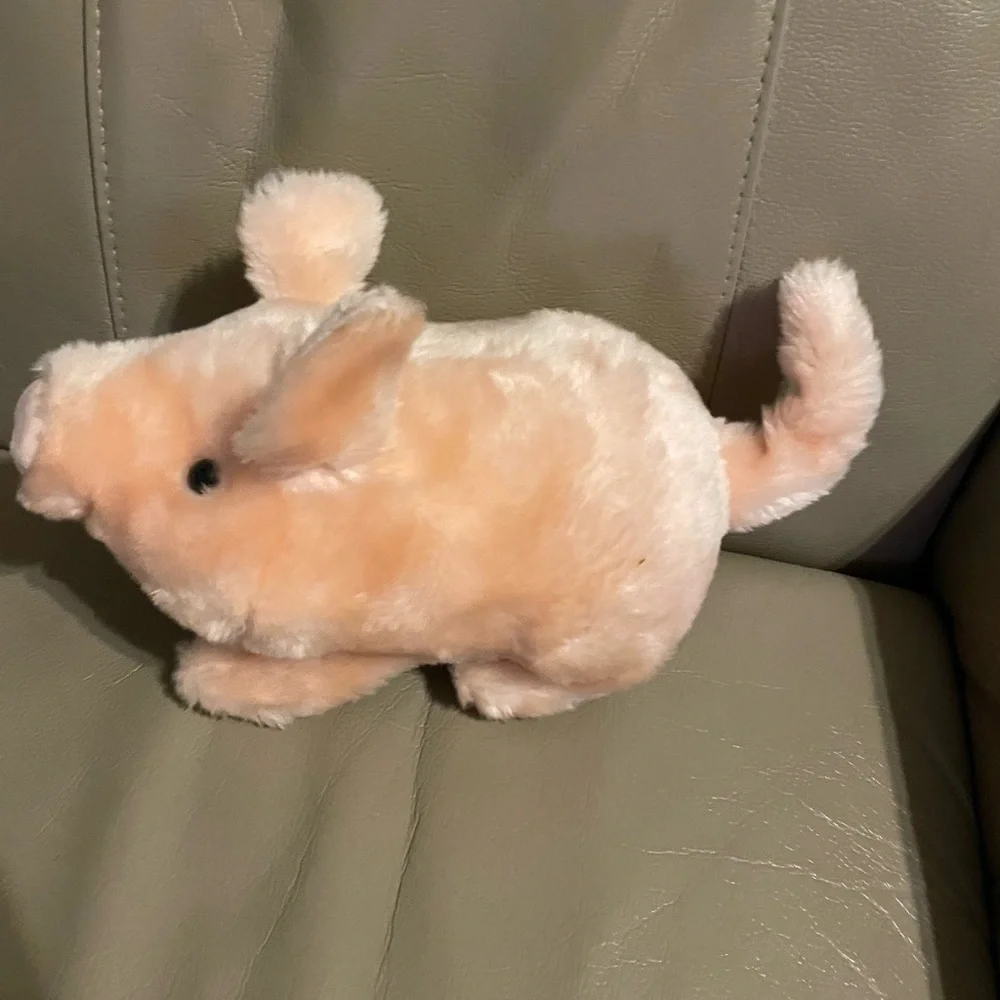 Plush Pig Toy let this be your pet it oinks  - Pink
